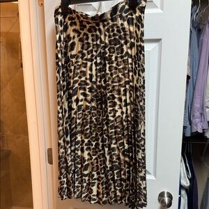 Elegant Leopard A-Line Skirt